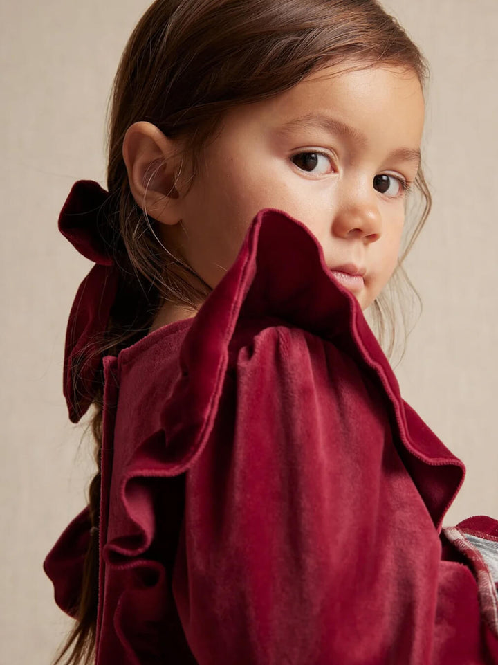Kids Velvet Bloom Dress