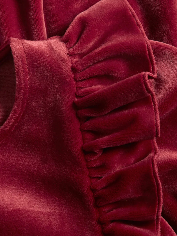 Kids Velvet Bloom Dress