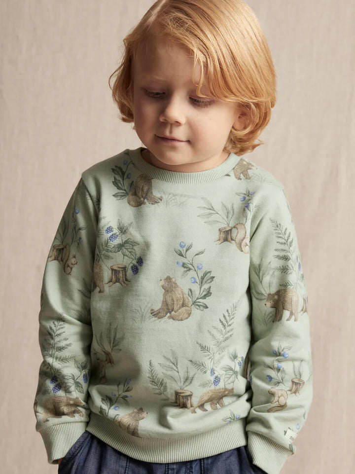 Green Animal Pattern Sweatshirt